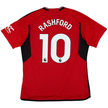 2023-24 Manchester United Home Shirt Rashord #10 - 8/10 - (XL)