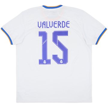 2021-22 Real Madrid Home Shirt Valverde #15 - 7/10 - (XL)