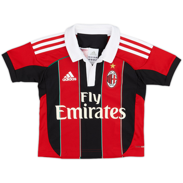 2012-13 AC Milan Home Shirt - 10/10 - (2-3 Years)