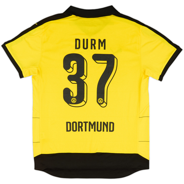 2015-16 Borussia Dortmund Home Shirt Durm #37 - 7/10 - (L)