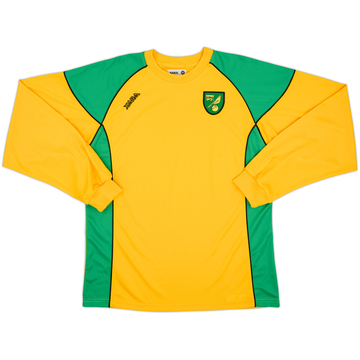 2006-08 Norwich Home L/S Shirt - 8/10 - (L)