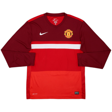 2011-12 Manchester United Nike Training L/S Shirt - 10/10 - (M)