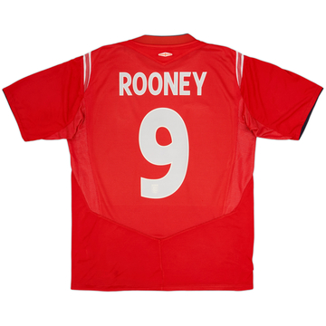 2004-06 England Away Shirt Rooney #9 - 5/10 - (L)