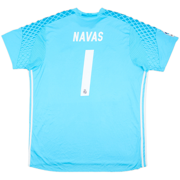 2016-17 Real Madrd GK S/S Shirt Navas #1 - 8/10 - (XXL)