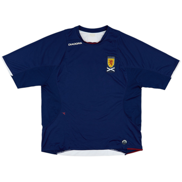 2007-08 Scotland Diadora Training Shirt - 6/10 - (L)