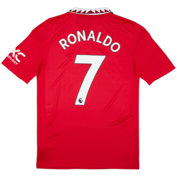 2022-23 Manchester United Home Shirt Ronaldo #7 - 10/10 - (XL.Boys)