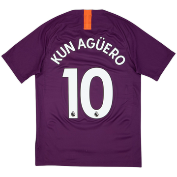 2018-19 Manchester City Third Shirt Kun Aguero #10 - 9/10 - (S)