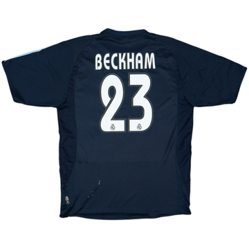 2003-04 Real Madrid Away Shirt Beckham #23 - 8/10 - (M)
