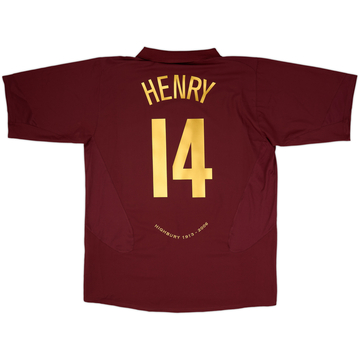 2005-06 Arsenal Home Shirt Henry #14 - 8/10 - (XXL)