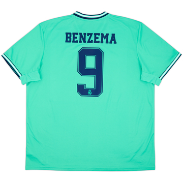 2019-20 Real Madrid Third Shirt Benzema #9 - 9/10 - (XXL)