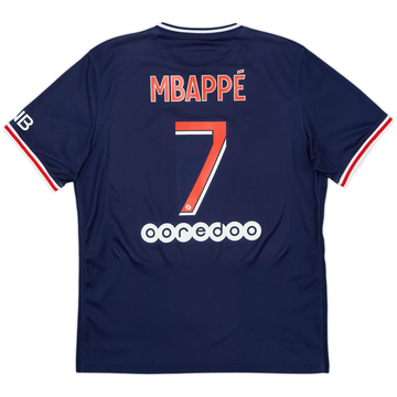 2020-21 Paris Saint-Germain Home Shirt Mbappe #7 - 8/10 - (L)