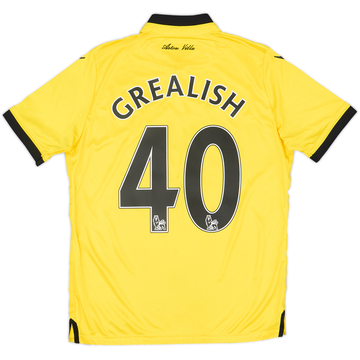 2015-16 Aston Villa Away Shirt Grealish #40 - 6/10 - (XL.Boys)