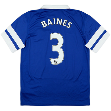 2013-14 Everton Home Shirt Baines #3 - 8/10 - (M)
