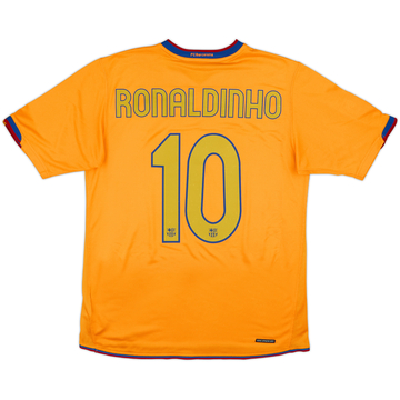 2006-08 Barcelona Away Shirt Ronaldinho #10 - 9/10 - (M)