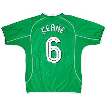 2001-03 Ireland Home Shirt Keane #6 - 9/10 - (L)