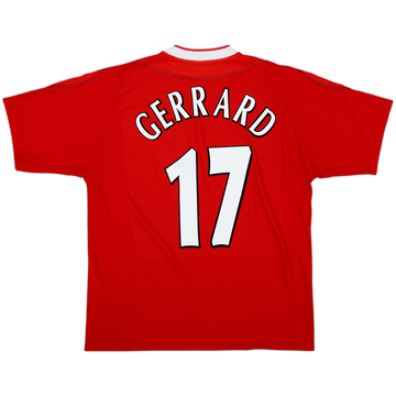 2002-04 Liverpool Home Shirt Gerrard #17 - 7/10 - (L)