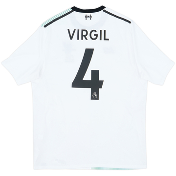 2017-18 Liverpool Away Shirt Virgil #4 - 6/10 - (M)