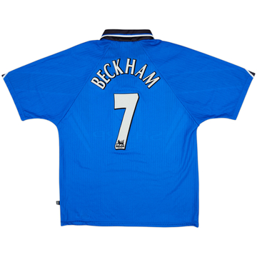 1996-98 Manchester United Third Shirt Beckham #7 - 8/10 - (L)