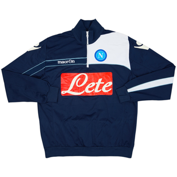 2011-12 Napoli Macron 1/4 Zip Drill Top - 7/10 - (L)