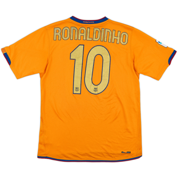 2006-08 Barcelona Away Shirt Ronaldinho #10 - 7/10 - (M)