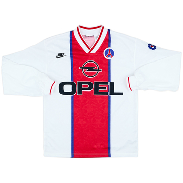 Camiseta de visitante de manga larga del Paris Saint-Germain 1995-96 - 9/10 - (S)