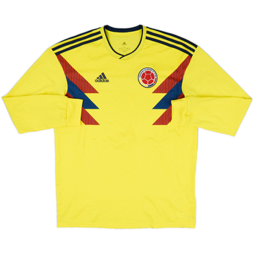 2018-19 Colombia Home L/S Shirt - 8/10 - (L)