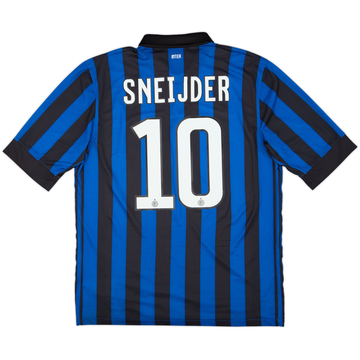 2011-12 Inter Milan Home Shirt Sneijder #10 - 9/10 - (L)
