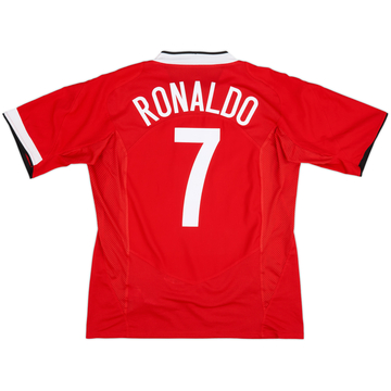 2004-06 Manchester United Home Shirt Ronaldo #7 - 9/10 - (L)