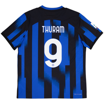 2023-24 Inter Milan Authentic Home Shirt Thuram #9 - 9/10 - (XL)