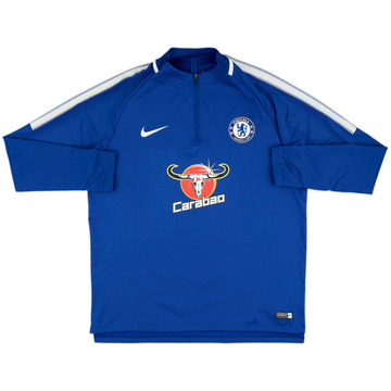 2017-18 Chelsea Nike 1/4 Zip Drill Top - 8/10 - (XL)