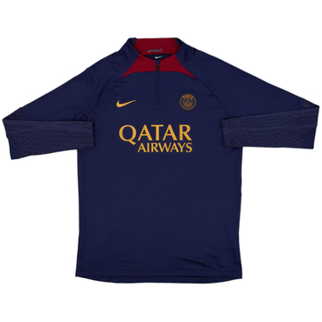 2023-24 Paris Saint-Germain Nike 1/4 Zip Drill Top - 9/10 - (L)