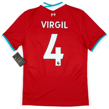2020-21 Liverpool Home Shirt Virgil #4 (M)