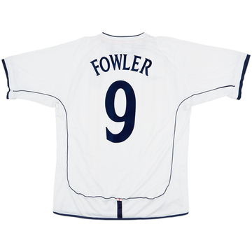 2001-03 England Home Shirt Fowler #9 - 7/10 - (XL)