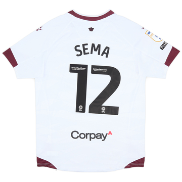 2023-24 Watford Match Issue Away Shirt Sema #12
