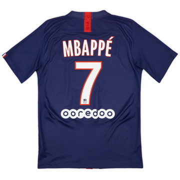 2019-20 Paris Saint-Germain Home Shirt Mbappe #7 - 10/10 - (S)