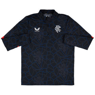 2024-25 Rangers Castore 1/4 Zip Pre-Match Top - 9/10