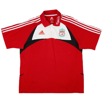 2007-08 Liverpool adidas Polo Shirt - 9/10 - (L)