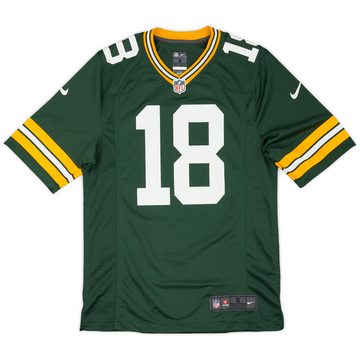 2012-18 Green Bay Packers Cobb #18 Nike Game Home Jersey - 9/10 - (S)