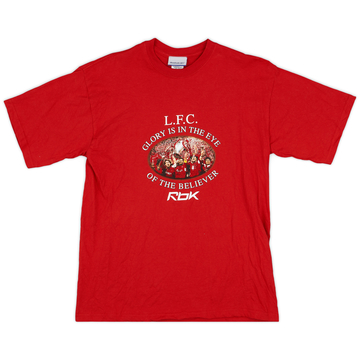 2005-06 Liverpool Reebok Cotton Tee - 9/10 - (S)