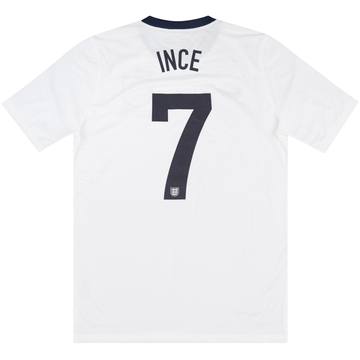 2013 England U-21 '150th Anniversary' Match Issue Home Shirt Ince #7