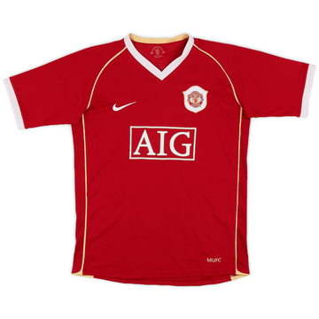 2006-07 Manchester United Home Shirt - 7/10 - (XL.Boys)