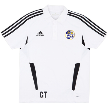 2011-12 FC Luzern adidas Staff Issue Polo Shirt 'CT' - 8/10 - (L)