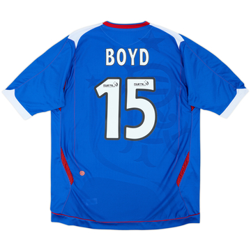 2006-07 Rangers Home Shirt Boyd #15 - 6/10 - (L)