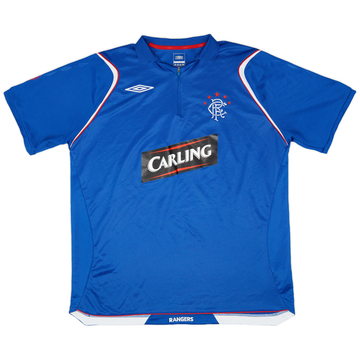 2008-09 Rangers Umbro 1/4 Zip Training Polo - 9/10 - (XL)