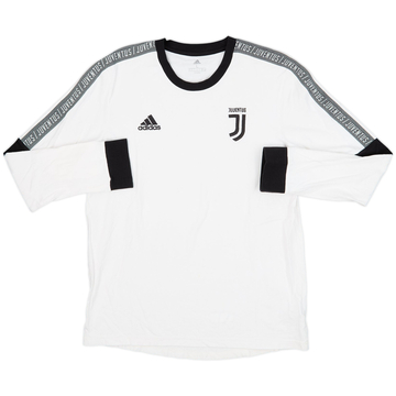 2019-20 Juventus adidas Cotton L/S Tee - 7/10 - (L)
