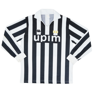 1989-90 Juventus Basic Home L/S Shirt #11 - 5/10 - (XL)