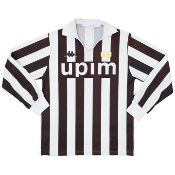 1989-90 Juventus Basic Home L/S Shirt - 7/10 - (M)
