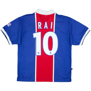 1997-98 Paris Saint-Germain Home Shirt Rai #10 - 6/10 - (M)