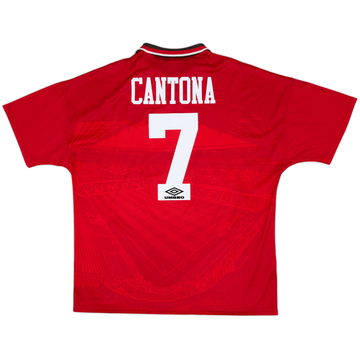 1994-96 Manchester United Home Shirt Cantona #7 - 8/10 - (XL)