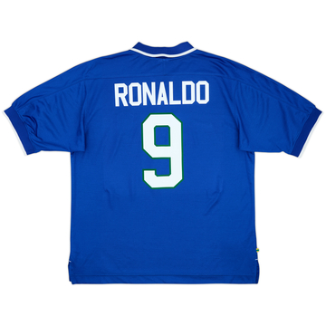 1997-98 Brazil Away Shirt Ronaldo #9 - 10/10 - (XL)